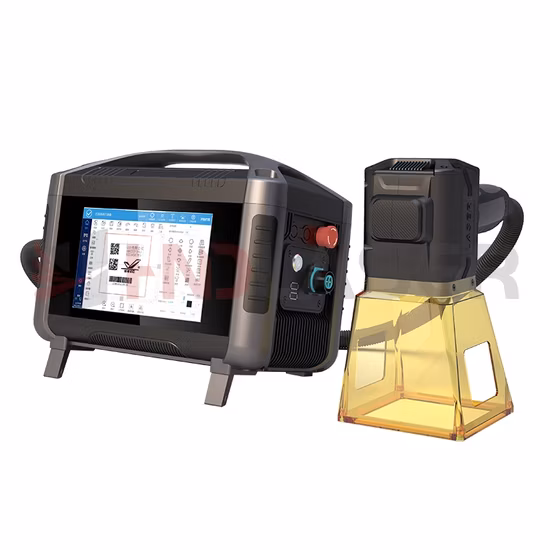 Wirtschaftlicher Preis Laserbeschriftungsgravur Raycus 20W 30W 50W YAG Rotationsmarkierungs-Metall-Lichtwellenleiter-Lasermarkierungsmaschine für Metallkunststoff