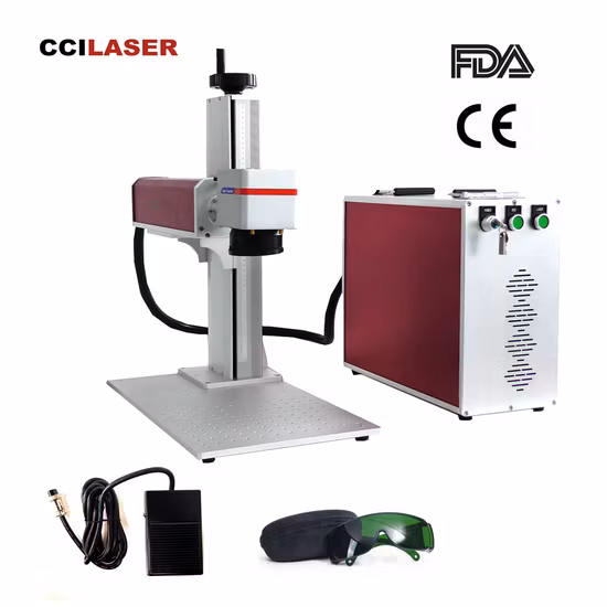 20 W/30 W/50 W/60 W/100 W Raycus Max Jpt 3D CO2 Mopa Logo Drucker Marker Tragbare Mini Optische YAG Metall Faser Laser Gravierer Markiermaschine für Gepäck Schnallen