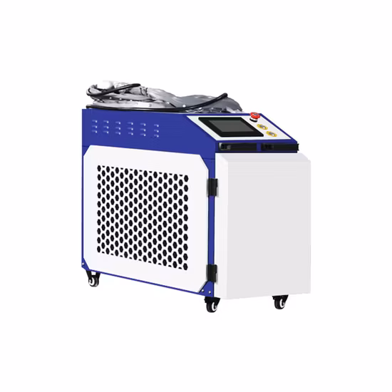 Tragbarer handgehaltener Faserlaserreiniger zur Metallrostentfernung mit 200 W, 300 W, 500 W, 1000 W, 1500 W, 2000 W, 3000 W für Rostfarbe